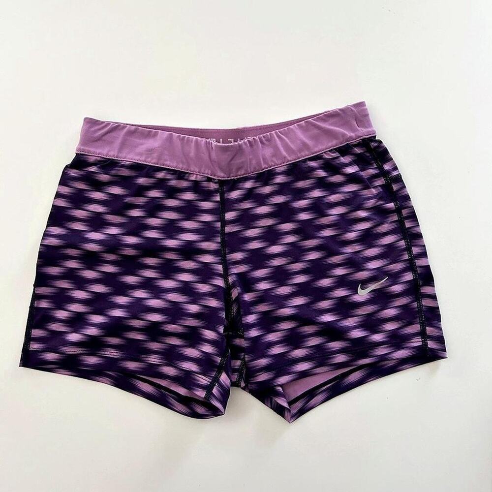 Nike Pro Dri-FIT Patterned 3" Compression Shorts - Purple/Lavender LG